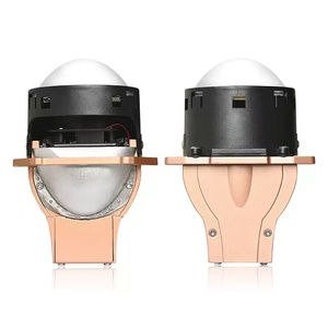 Gran oferta, lente de proyector <span class=keywords><strong>LED</strong></span> de 3 pulgadas, 65W, 7000LM con ventilador hidráulico y Faro de Diseño de copa reflectante doble para <span class=keywords><strong>PEUGEOT</strong></span> para Subaru - Product Image 1