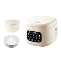 Cuisinière à riz électrique intelligente 3L avec cuve en céramique, cuisinière à riz multifonction à écran tactile pour la cuisine à domicile