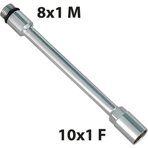 ท่อต่อขยายทองแดงโครเมี่ยมลดลง MF 8X1 M + 10X1 F 12 cm - Product Image 2