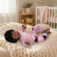 Boneka Bayi Reborn 19 Inci, Mirip Bayi Asli, Bahan Vinyl Lembut, Mainan Bayi Baru Lahir Realistis untuk Hadiah Anak, Grosir, Custom