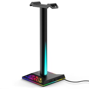 <span class=keywords><strong>Support</strong></span> <span class=keywords><strong>de</strong></span> <span class=keywords><strong>casque</strong></span> <span class=keywords><strong>de</strong></span> jeu RVB lumineux OEM 2026 avec interface <span class=keywords><strong>audio</strong></span> USB 3,5 mm et éclairage intégré - Product Image 3
