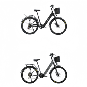 Vélo de montagne électrique avec cadre en acier à haute teneur en carbone, fourche à suspension, moteur 250W, frein à disque, batterie au lithium 36V 8Ah, 26 pouces, <span class=keywords><strong>VTT</strong></span> pour adultes - Product Image 6