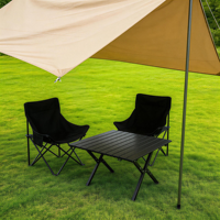 Table et chaise Kermit portables de conception moderne pour l'extérieur, avec hauteur réglable, imperméables, pour le camping et les pique-niques