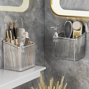 Boîte de rangement murale en plastique pour cuisine, salle de bain et bureau – Vente en gros, offre spéciale - Product Image 1