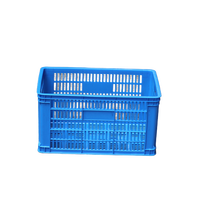 Panier de manutention en plastique 450*305*240mm, caisses de déménagement en plastique pour entrepôt de fruits et stockage de légumes