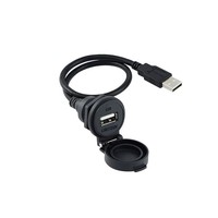 USB 2.0 Female Panel Mount Extension Cable for Industrial Equipment