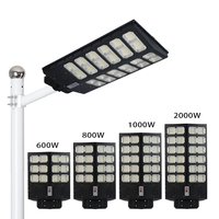 Projecteur solaire pour éclairage public LongDai 800W 1200W 2000W, étanche IP67, alimenté par énergie solaire, avec télécommande