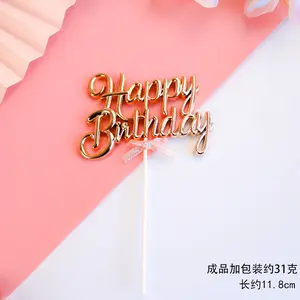 Hot Sale 3D Sweet 1 Baby Cake Topper Happy Birthday Topper For Cake Decoration