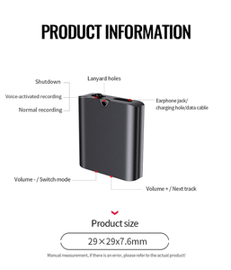 Enregistrement Audio Intelligent <span class=keywords><strong>Mini</strong></span> Enregistreur Vocal Magnétique USB C Dictaphone Dispositif Activé par la Voix Magnétophone - Product Image 4