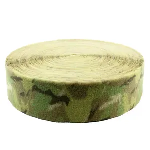 Factory Supplier Best Quality Camouflage Hook and Loop Fastener 100% Nylon Velcroes Tape Industrial Super Sticky Hook and Loop