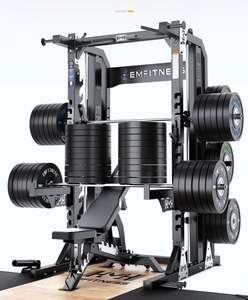 Máquina Smith Multifuncional de Acero Ecológica Negra para Gimnasio, Equipo de Ejercicio para el Hogar, Venta al Por Mayor - Product Image 5