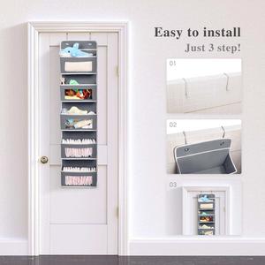 New 4 Layer Non Woven Door Rear Storage Hanging Bag Multilayer Hanging <b>Wardrobe</b> Storage Box - Product Image 6