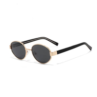 Lunettes de soleil Everglint, best-seller, petites, ovales, en acétate avec métal, vintage, polarisées UV400, monture étroite rétro, mode homme femme
