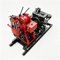 Foreuse rotative diesel légère et haute performance, machine de forage géotechnique hydraulique, moteur diamanté