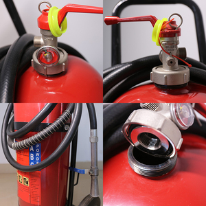 35kg Koolstofstaal brandblusser op wielen, droog poeder, ABC-<span class=keywords><strong>type</strong></span>, met 6A 183B classificatie voor gebruik in tankstations, winkelcentra en fabrieken - Product Image 5