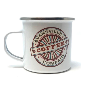 Mug en émail vintage de Singapour de 10 cm, personnalisé, de qualité alimentaire, en acier, pour le camping, avec couvercle - Product Image 5