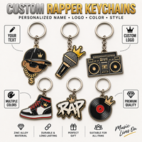 Porte-clés Hip Hop Personnalisés en Métal – Pendentif Design Personnalisé, Logo, Couleur, Baskets, Boombox, Casque, Casquette – Idéal pour Cadeau Streetwear