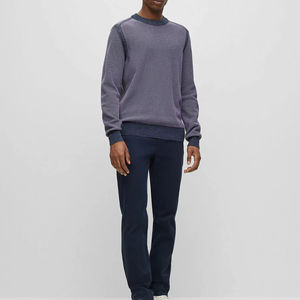 Jersey transpirable personalizado para hombre, Jersey Jacquard Premium, suéteres de cuello redondo de algodón de alta calidad - Product Image 3