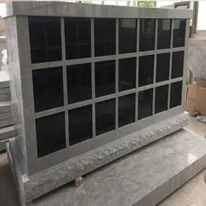 Cremations Grey Granite Columbarium Design For Sale