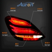 Luces Traseras LED Secuenciales OE AURON Retrofit para Mercedes-Benz Clase S W205 2015 Facelift, Lente Transparente, 6000K, 36W, 12V, Dinámicas