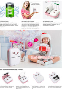 Mini <span class=keywords><strong>imprimante</strong></span> portable KAMPHO, mini <span class=keywords><strong>imprimante</strong></span> thermique de poche sans fil Blue Tooth <span class=keywords><strong>pour</strong></span> <span class=keywords><strong>smartphone</strong></span> Android iOS au meilleur <span class=keywords><strong>prix</strong></span> - Product Image 5