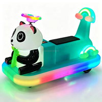 Voiture tamponneuse Panda à moulage rotatif pour intérieur/extérieur, à monnayeur, équipement de fête foraine/parc d'attractions pour enfants avec carrosserie durable