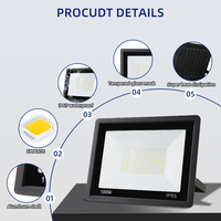 Projecteurs LED DOB IP65 10-600W pour extérieur, industriels, avec driver intégré, haute puissance, CRI 80, angle de faisceau 100/120°, AC 100-265V
