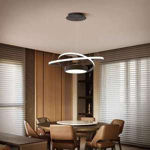 Luxury Modern Minimalist Nordic LED <b>Dining</b> Room Chandelier Minimalist Nordic <b>Dining</b> Table <b>Light</b> for Living Room Office Lighting - Product Image 4