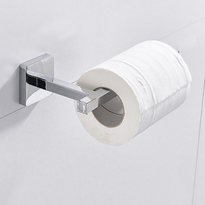 Porte-serviettes carré en acier inoxydable Saint Ruijia, finition chromée, accessoires de salle de bain, porte-papier toilette, crochet - Product Image 2