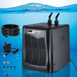 Refroidisseur d'eau Vevor 110 gallons 0,33 CV, système de refroidissement silencieux pour aquariums d'eau douce, d'eau de mer, et de récifs coralliens - Product Image 2