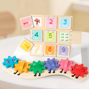 Nuevo Diseñ<span class=keywords><strong>o</strong></span> Montessori: Tablero de Madera con Números y Animales para Contar, Juguete Educativo para Niños, Desarrollo de Habilidades Motoras Finas - Product Image 1