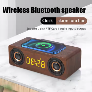 ลำโพงไร้สายอัจฉริยะ Custom 5.1 BT พร้อมเสียงรอบทิศทางคุณภาพสูง นาฬิกาปลุกไม้ขนาดเล็กแบบ WiFi พร้อมระบบชาร์จไร้สาย - Product Image 5