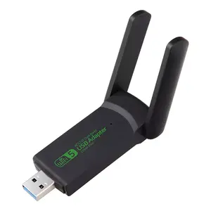 Hoge Snelheid Driver Gratis 1200Mbps Usb Wifi Dual Band 2.4G & 5Ghz Usb Wifi Netwerk Draadloze Wlan ontvanger Met Antenne