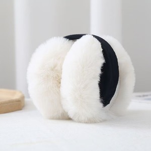 Couvre-oreilles pliables en <span class=keywords><strong>fausse</strong></span> <span class=keywords><strong>fourrure</strong></span> épaisse et isolante pour l'hiver, doux et mignons, pour femmes et filles, parfaits pour l'extérieur par temps froid - Product Image 6