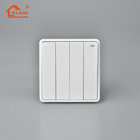 Interrupteur et prise murale électriques 13A UK, prix usine norme KLASS BS, avec certificat SASO et certification CE.