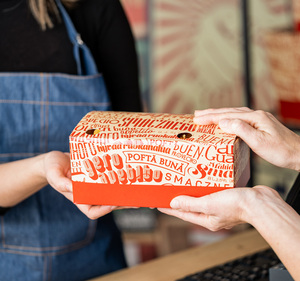 Papel de comida rápida Coreana de grado alimenticio para llevar personalizado Hot Dog <span class=keywords><strong>Restaurant</strong></span> To Go Caja de embalaje de hamburguesa de pollo frito - Product Image 5