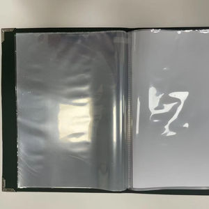 Porte-documents de présentation écologique à anneaux en PVC personnalisé avec 40 pochettes - Product Image 1