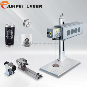 Machines de marquage laser miniatures JUNFEI sur métal 20W 50W Lumière rouge 1064um Longueur d'onde 100 000+ heures de durée de vie <span class=keywords><strong>pour</strong></span> petits travaux de loisirs - Product Image 1