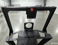 Siège de simulation de course en profilé aluminium 4080, très demandé, avec support inclinable et support VESA pour moniteur unique, pour jeux de course