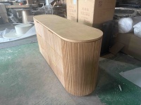 Commode personnalisée en chêne massif de la série Byron avec quincaillerie en acier inoxydable, mobilier de chambre moderne de style américain