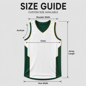 Maillot de basket-ball réversible personnalisé vert et blanc, débardeur respirant en maille nid d'abeille pour les compétitions de basket-ball d'équipe - Product Image 4