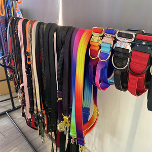 Özel toptan 2 inç ayarlanabilir köpek tasması taktik naylon yastıklı yaka büyük köpekler için lüks altın Metal toka ile - Product Image 6