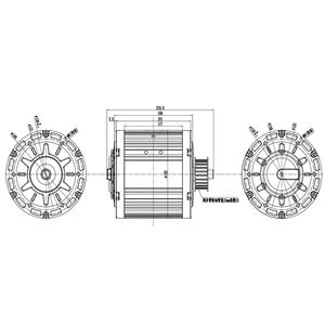 72V 3000W QS138 V1 DC <span class=keywords><strong>Motor</strong></span> sin escobillas de imán permanente <span class=keywords><strong>para</strong></span> <span class=keywords><strong>Go</strong></span> <span class=keywords><strong>Kart</strong></span> Gear <span class=keywords><strong>Motor</strong></span> - Product Image 4
