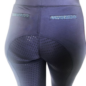 Culottes d'équitation en silicone pour femmes, avec décorations brillantes personnalisées pour concours hippique, accessoires de spectacle haut de gamme sur mesure - Product Image 5