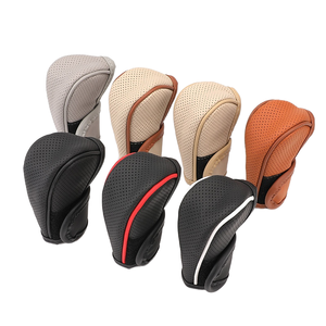 Premium Leather Car <b>Gear</b> Shift <b>Knob</b> Cover Interior Accessories - Product Image 1
