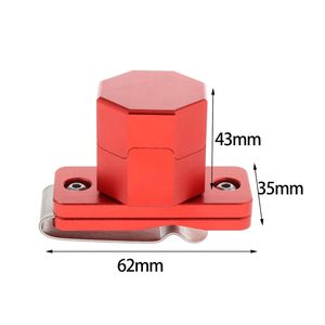 Cueelf Sturdy Aluminum Alloy Portable Billiard Chalk Holder with <strong>Clip</strong> Red <strong>Mini</strong> <strong>Pool</strong> Cue Tip Chalk Accessory - Product Image 3