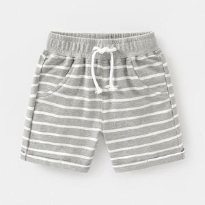 Wholesale Latest Style Colorful Striped Comfortable Casual Summer Boys Woven <b>100</b>% Cotton Blank Jogger Short Pants - Product Image 6