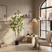 Árbol Artificial de Pieris Japonica de 1.2m (4 pies), Planta Artificial de Andromeda Japonesa, Ecológica y de Lujo para Interiores, Hogar, Oficina, Hotel, Venta al Por Mayor