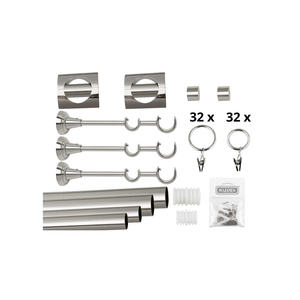 Bojanek - Juego Completo de Rieles Dobles de PVC para Techo, Fácil de Instalar, para Sistema de Cortinas en el Hogar, Rieles Duraderos con Rodillos de Deslizamiento Suave, Kit Completo de Herrajes - Product Image 4