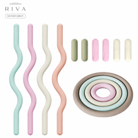 Barre de musculation réglable RIVA 15-25 lb en silicone et fer – Équipement de fitness durable pour la maison, la gym et le yoga